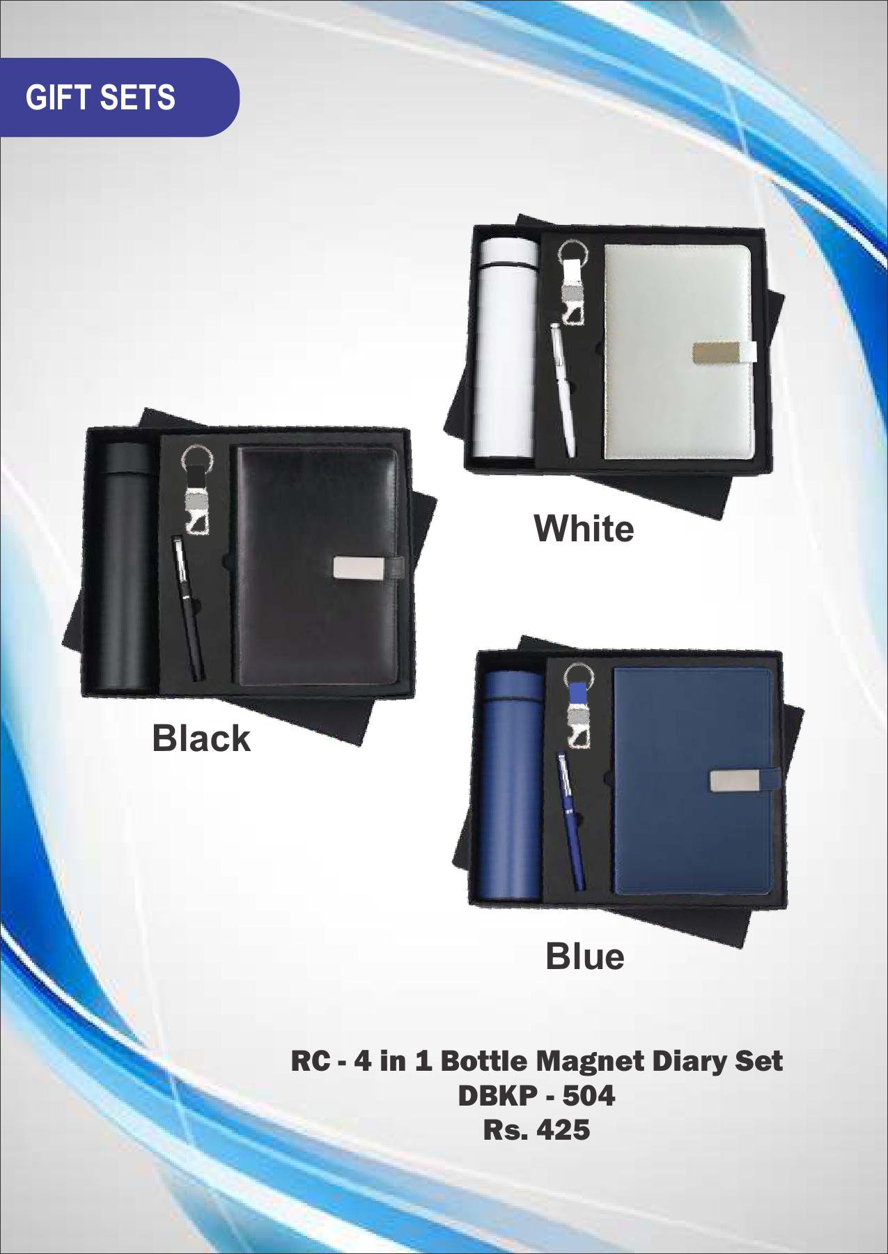 RC - 4 in 1 Bottle Magnet Diary Set DBKP - 504