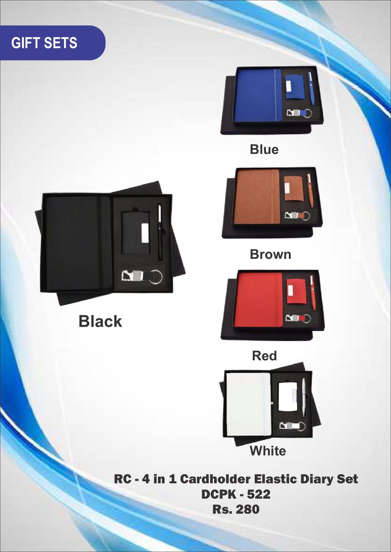 RC - 4 in 1 Cardholder Elastic Diary Set DCPK - 522