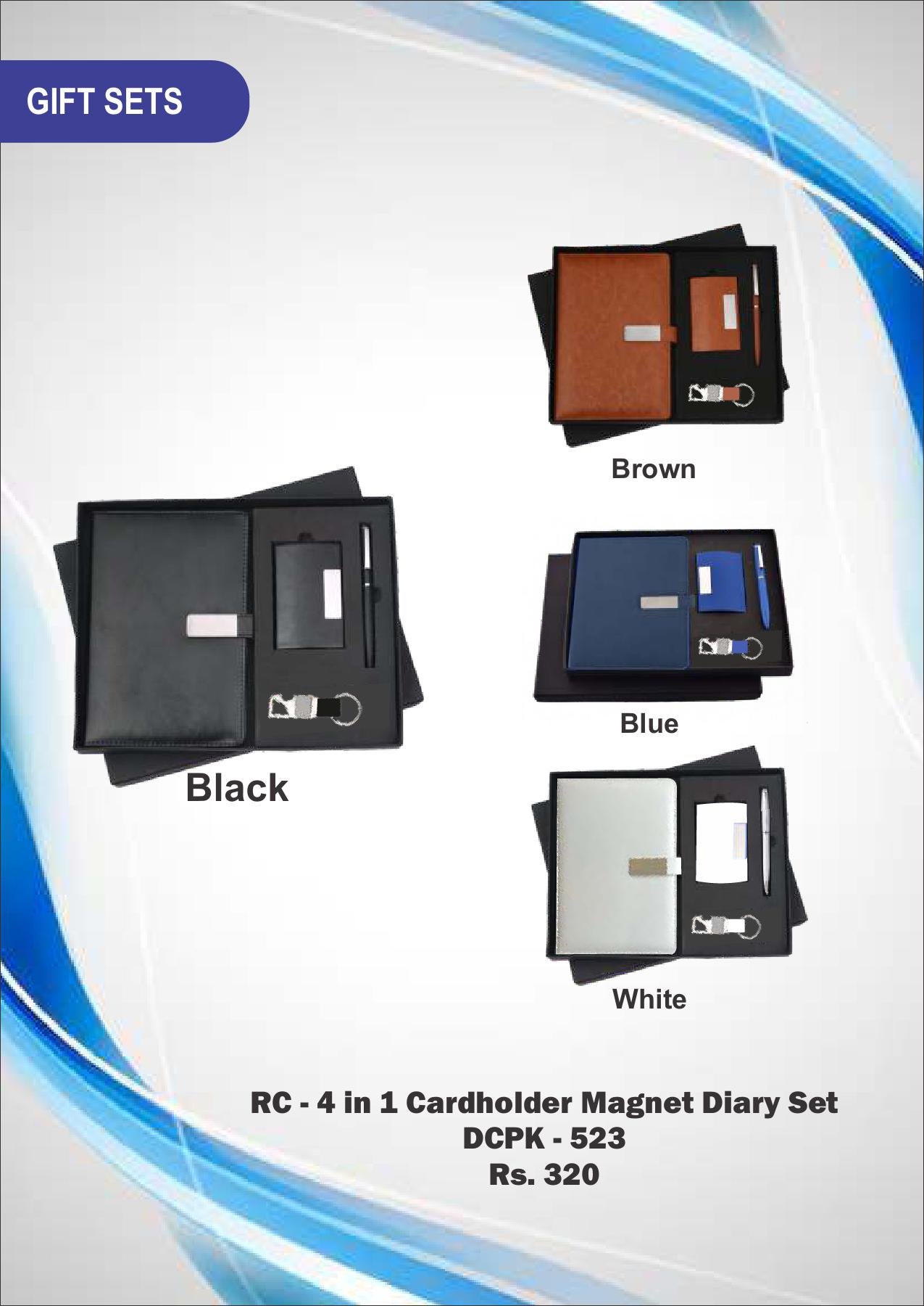 RC - 4 in 1 Cardholder Magnet Diary Set DCPK - 523