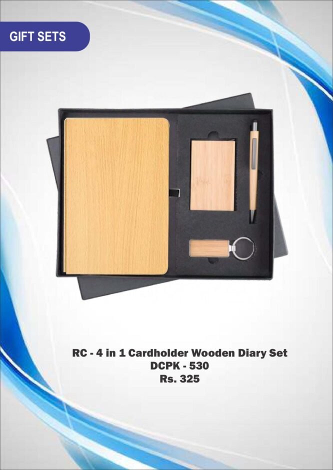 RC - 4 in 1 Magnet Diary Keychain Purse Pen Set DPPK - 540